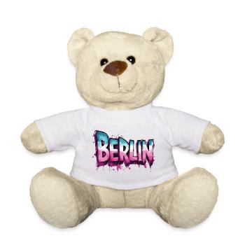Berlin Graffiti Font Street Art Urban Style - Teddy Bear - white - Front