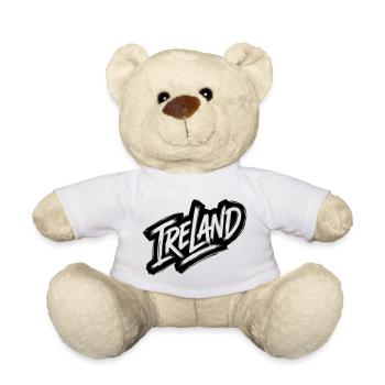 Irlande - Police de graffiti irlandaise - Nounours - blanc - Devant