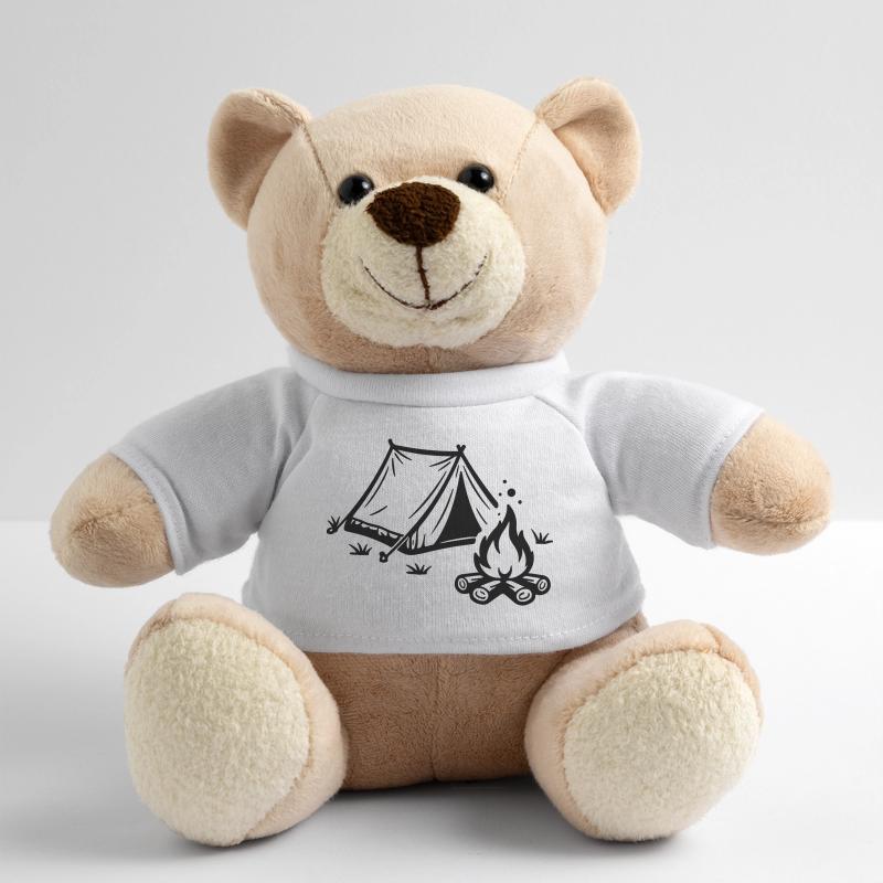 Tent Campfire Camping Teddy Bear