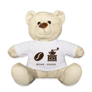 BEAN . GRIND . COFFEE . KAFFEE - Teddy - Weiß - Vorne