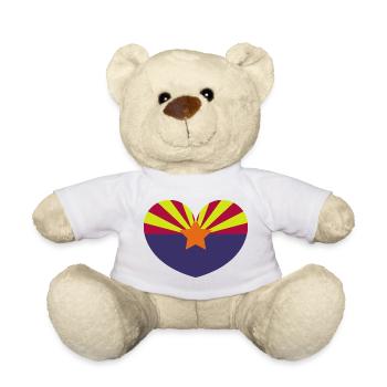 Arizona-Herzflagge - Teddy - Weiß - Vorne