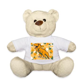 T-Rex Dino - Teddy Bear - white - Front