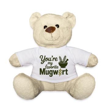 Herbalist Mugwort Specialist Professional Apparel  - Teddy Bear - white - Front