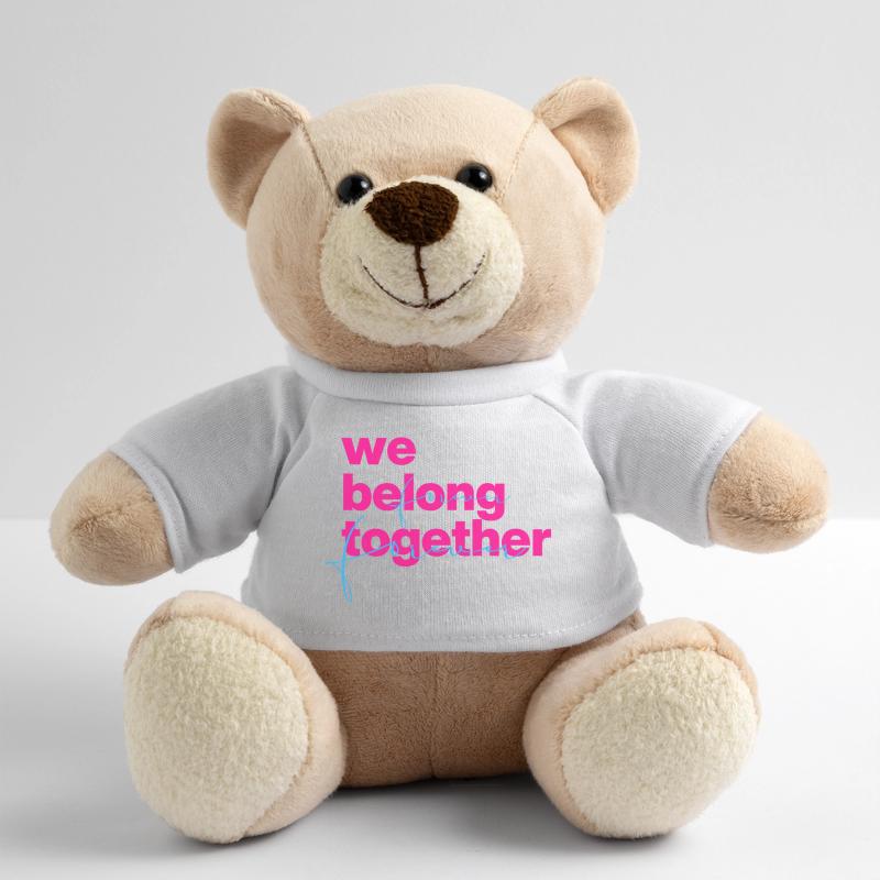 We belong together Neon Script Teddy Bear