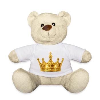 Ornement de la couronne d’or - Nounours - blanc - Devant