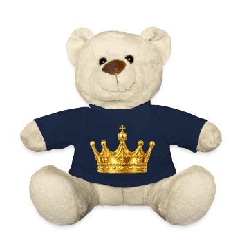 Ornement de la couronne d’or - Nounours - bleu marine - Devant