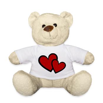 Valentine's Day Heart Red Valentine's Day Gift Valen - Teddy Bear - white - Front