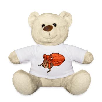 Margate-Orangenkalmar-Tintenfisch-Mekanik - Teddy - Weiß - Vorne