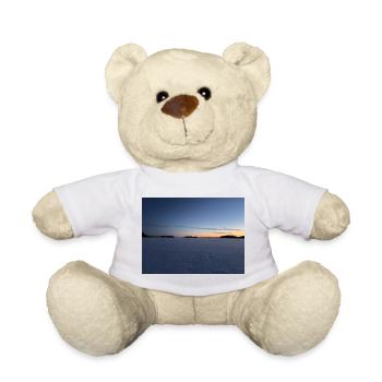 Paysage hivernal au coucher du soleil - Nounours - blanc - Devant