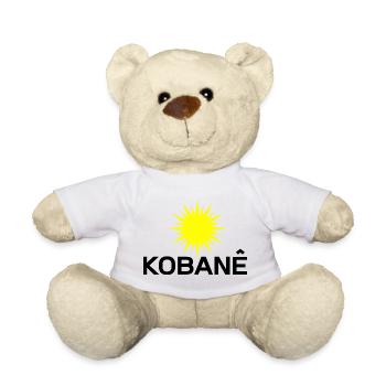 Kobane_Kurdistan_Sonne - Teddy - Weiß - Vorne