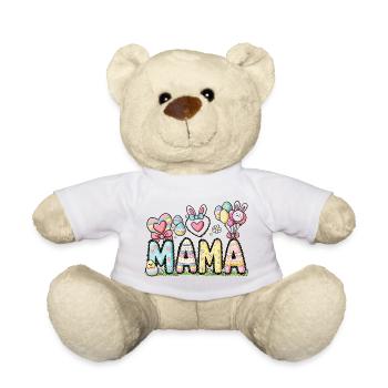 Pastell Ostern Mama Design - Teddy - Weiß - Vorne