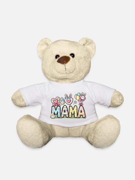 Pastell Ostern Mama Design - Teddy - Weiß
