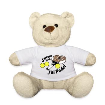 Ich kann nicht, ich habe Padel - Teddy - Weiß - Vorne