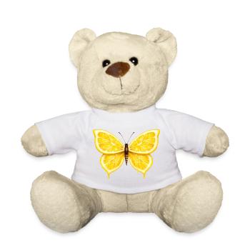 Lemon Wings – Glowing Fruit Butterfly - Teddy Bear - white - Front