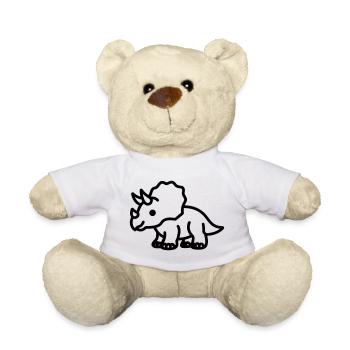 triceratops - Nounours - blanc - Devant