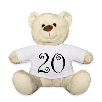 JAHRESTAG. ALLES GUTE ZUM GEBURTSTAG. ALLES GUTE ZUM GEBURTSTAG. - Teddy - Weiß - Vorne
