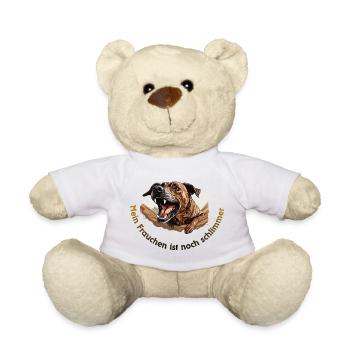 My mistress is even worse - Teddy Bear - white - Front