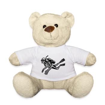 skeleton - Teddy Bear - white - Front