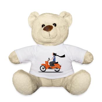 SERBSKA HOLCA MOPED - Teddy - Weiß - Vorne