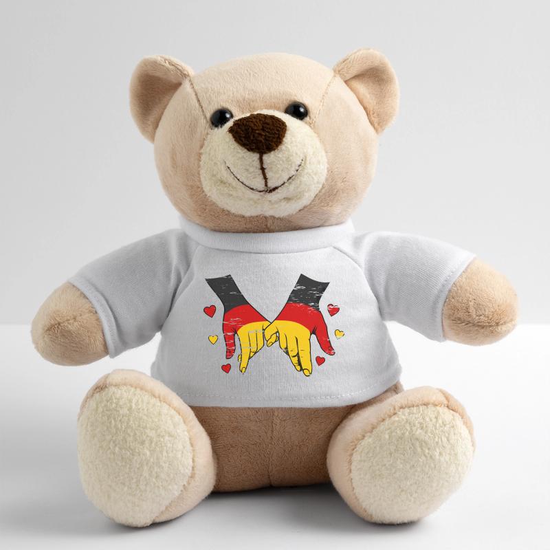 Drapeau allemand main dans la main utilisé Nounours