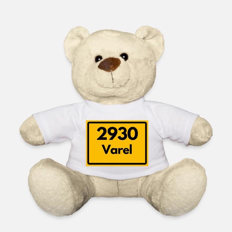 GAMMEL POSTKODE RETRO 2930 VAREL SEA & MILL - Teddybjørn - hvit