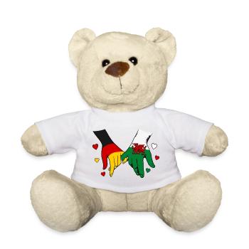 Deutschland_Wales_Flagge_Haendehalten - Nounours - blanc - Devant