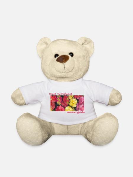Süße Erinnerungen an den Sommergarten – Stockrosen - Teddy - Weiß