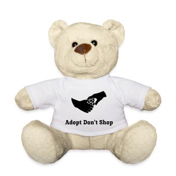 Adopt Dont Shop Pfote Faust Check - Teddy - Weiß - Vorne