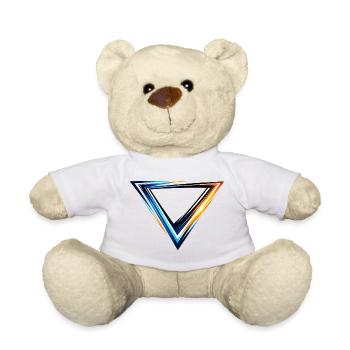 Leotard Design Triangle Sporty Modern Style - Teddy Bear - white - Front