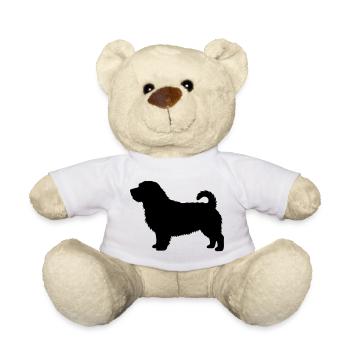 Norfolk-Terrier-Silhouette - Teddy - Weiß - Vorne