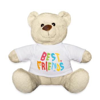 Best friends - Teddy Bear - white - Front