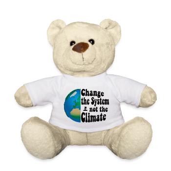 Change the system, not the climate - Teddy - Weiß - Vorne