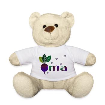 Grandma Gardener - Beetroot - Teddy Bear - white - Front