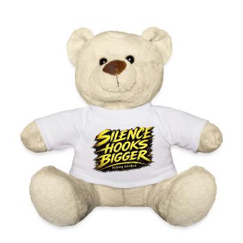 Silence Hooks Bigger Fishing Mindset Design - Nounours - blanc - Devant