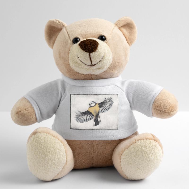 Oiseau en vol - Gravé à la main imprimable Nounours