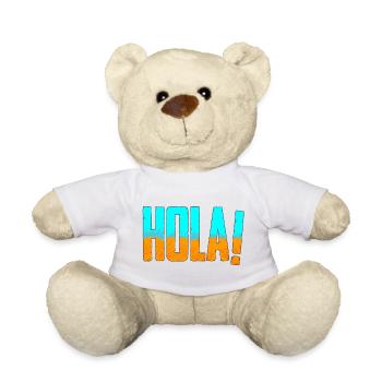 HOLA! Mallorca - Sand und Meer - Teddy - Weiß - Vorne