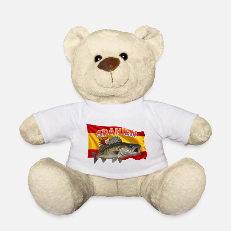 Zander Angeln Spanien - Angelurlaub Design - Teddy - Weiß
