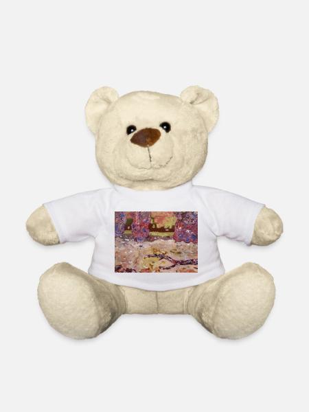 Impressionistischer Park - Teddy - Weiß