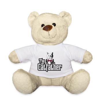 The Catfather Cat Dad Cat Owner - Teddy Bear - white - Front