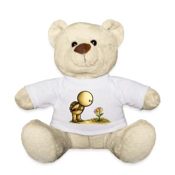 Der kleine Gedanke | Entdecke das Schöne - Teddy - Weiß - Vorne