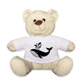 whale - Teddy Bear - white - Front