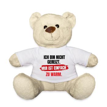 Mir Ist Einfach Warm - Teddy - Weiß - Vorne