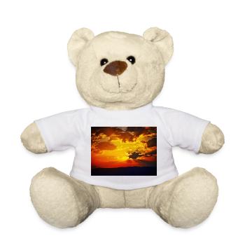 Sunset Fire Rays - Teddy Bear - white - Front