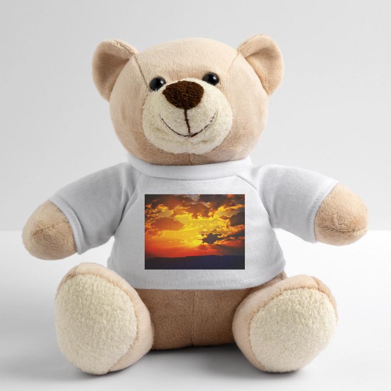 Rayons de feu du coucher de soleil Nounours