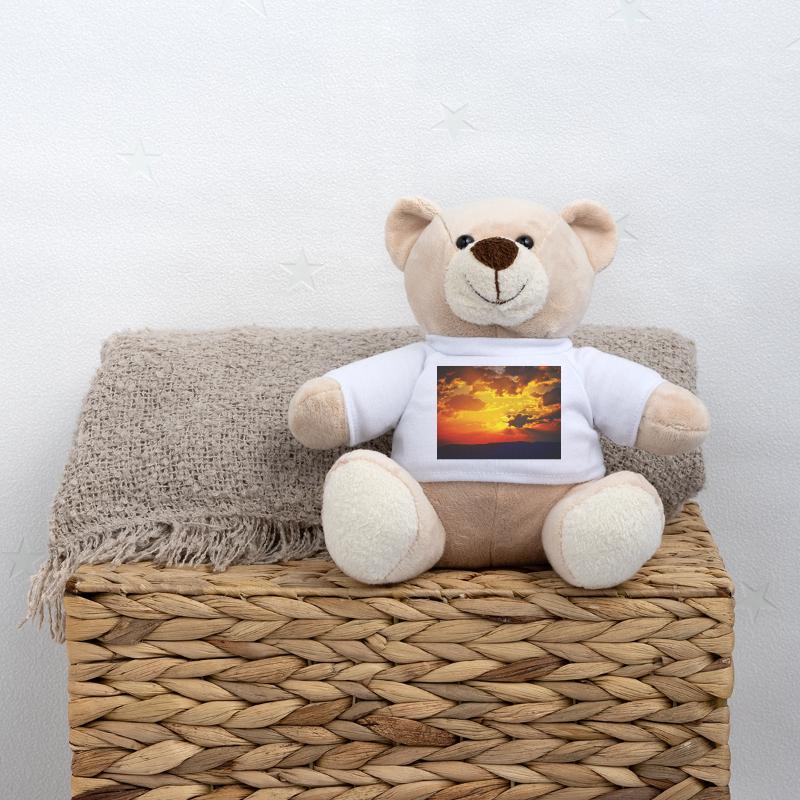 Rayons de feu du coucher de soleil Nounours