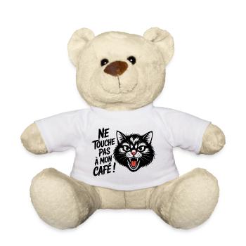 Ne touche pas à mon café ! - Nounours - blanc - Devant
