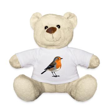 robin - Teddy Bear - white - Front