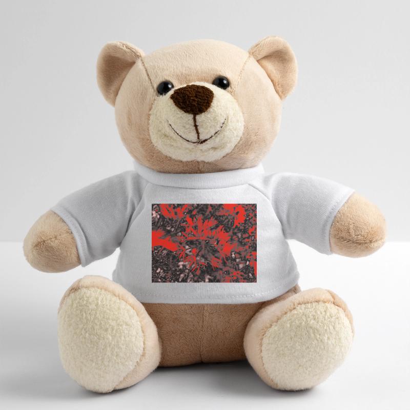 Crimson Branches in Noir Bloom Teddy