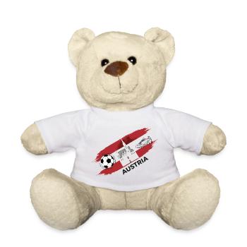 Autriche Football Maillot Supporter Austria Foot - Nounours - blanc - Devant