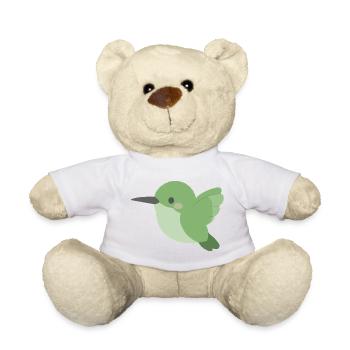 Colibri Vert Minimal - Nounours - blanc - Devant